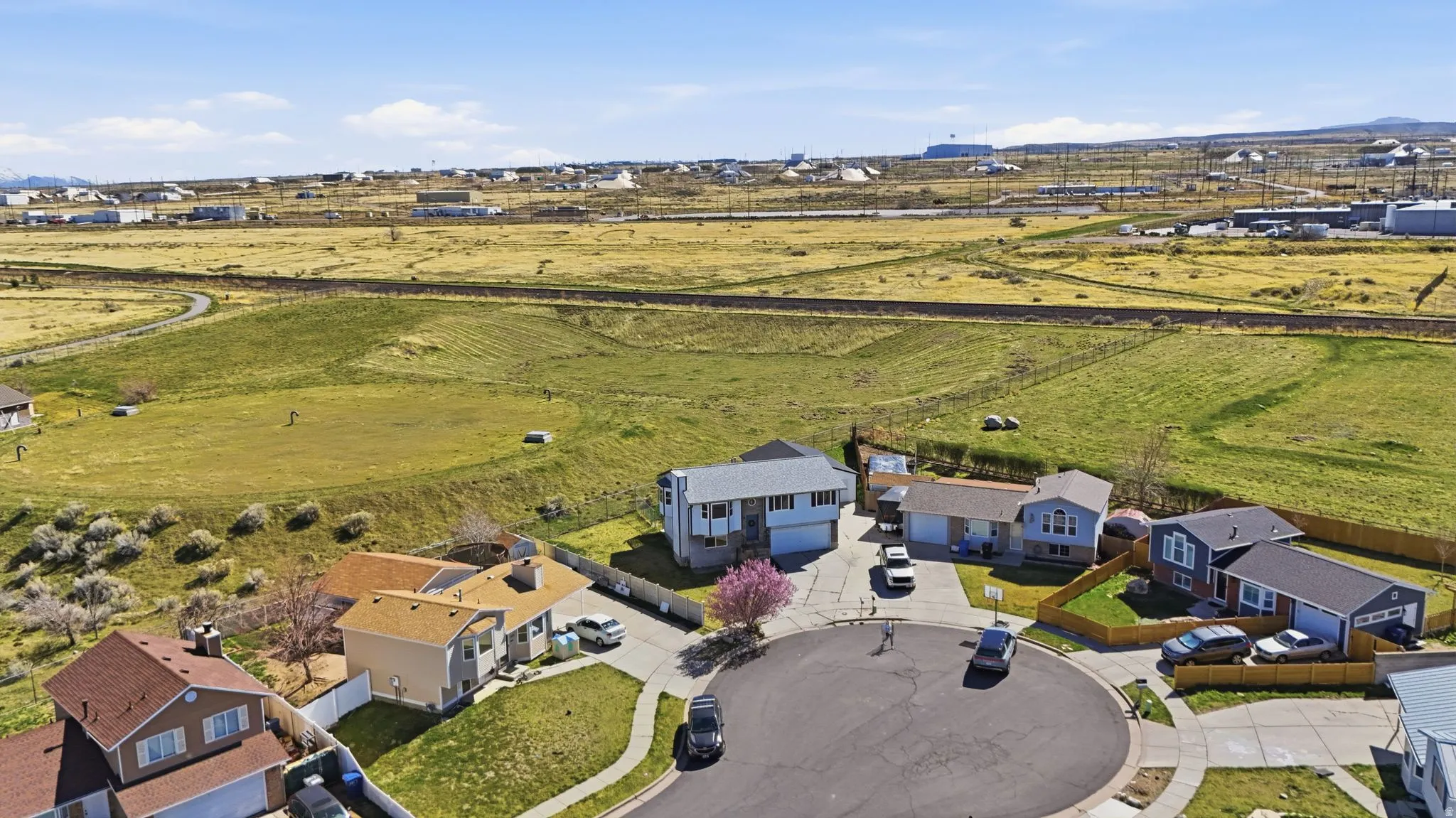 View of rural area with nearby suburban area