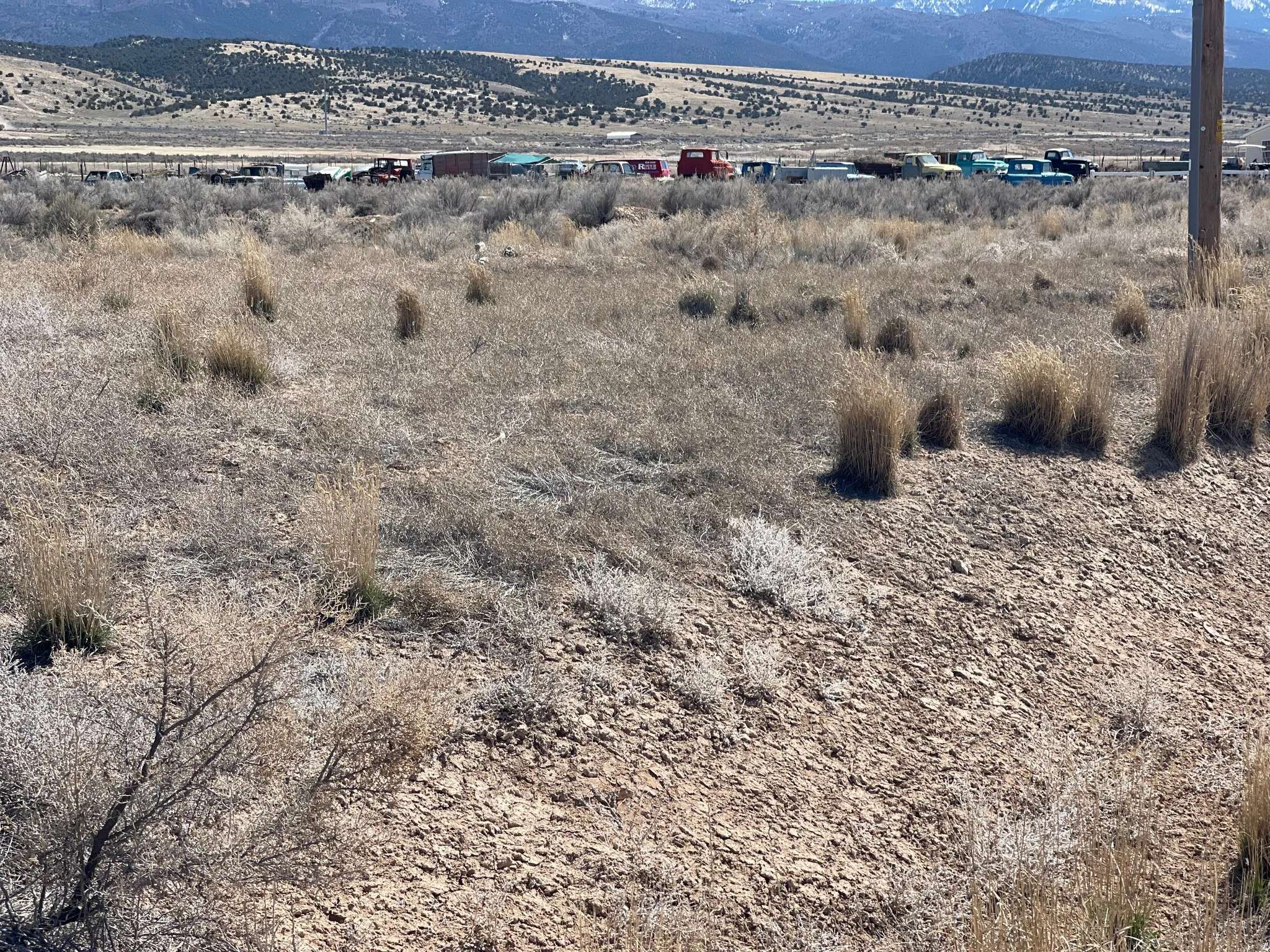 Mountain view with rural landscape