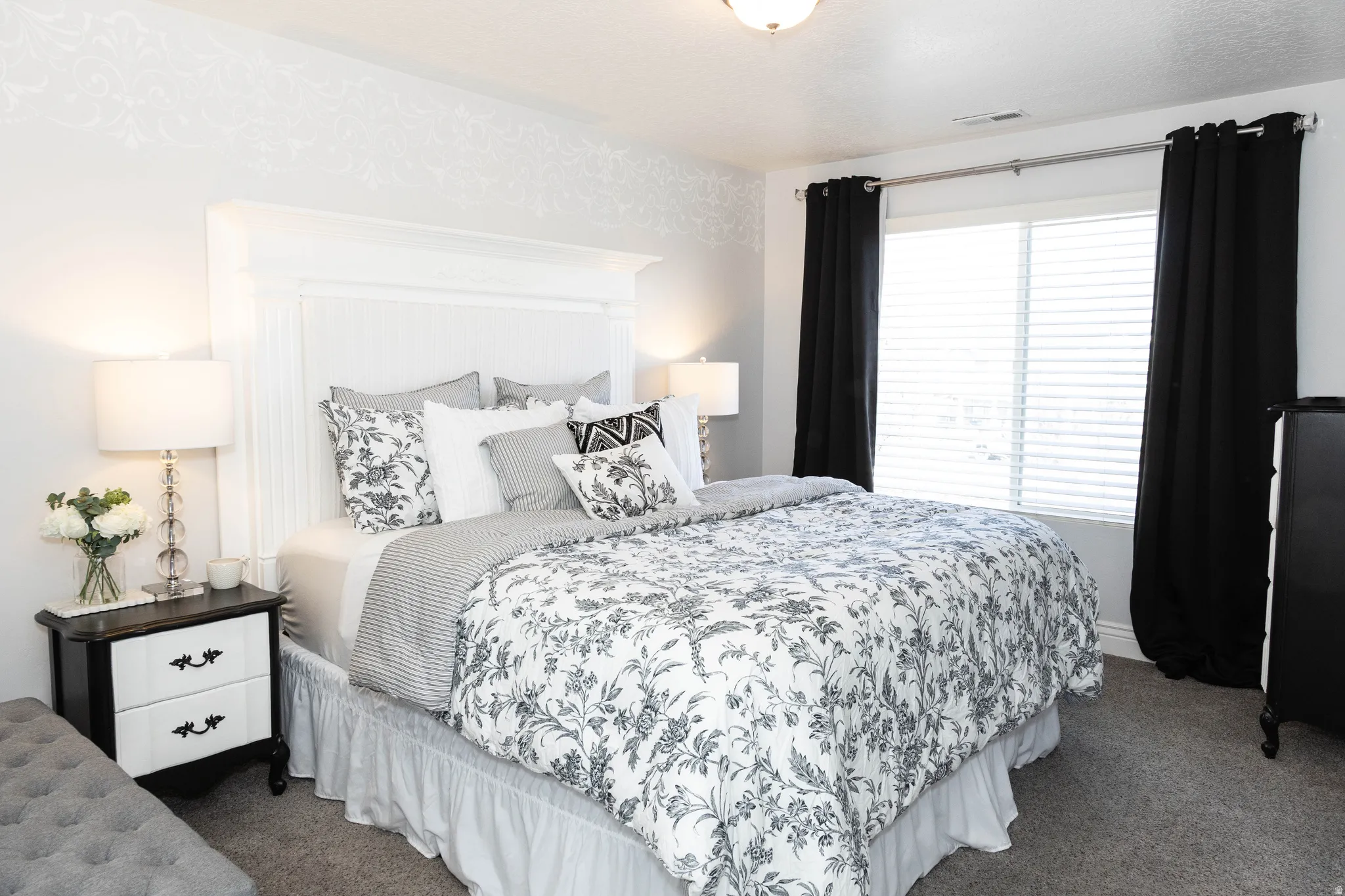 Bedroom featuring carpet flooring