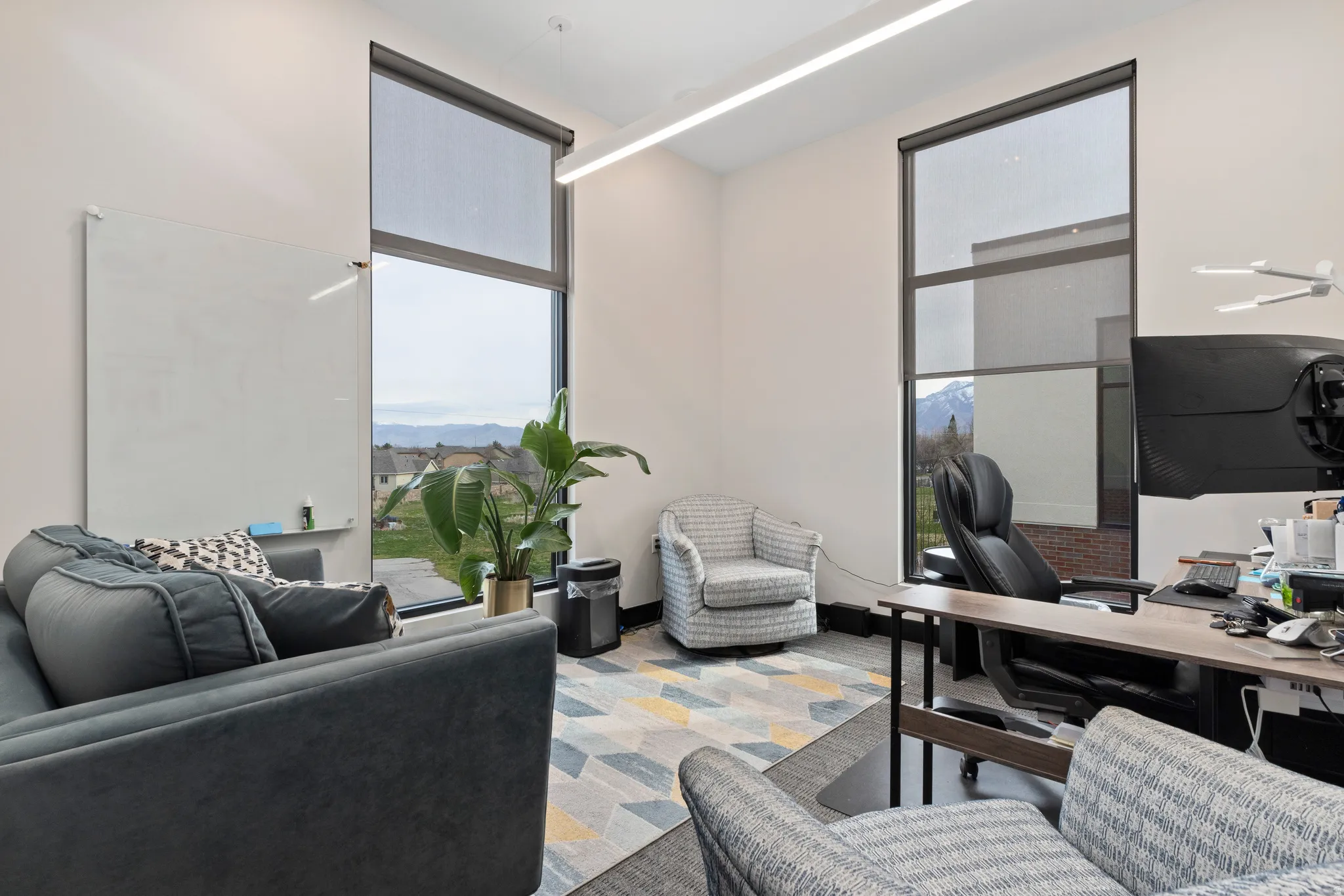 Office space featuring healthy amount of natural light