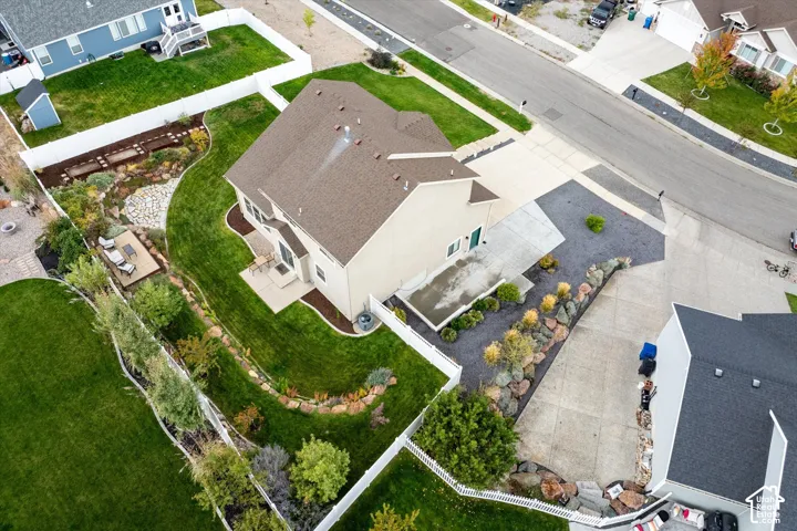 View from above of property