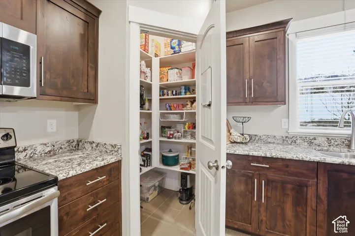 Pantry with a sink