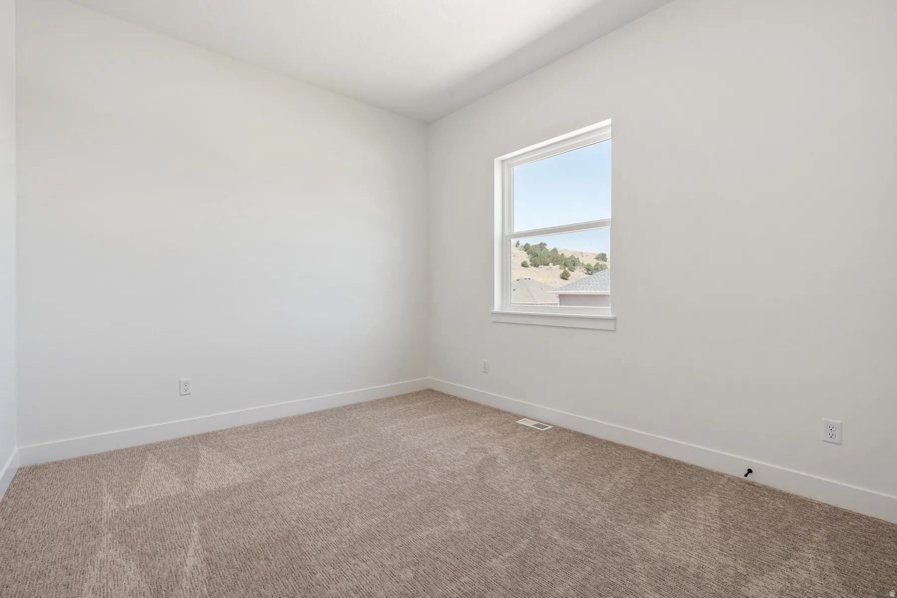 Spare room with baseboards and carpet flooring