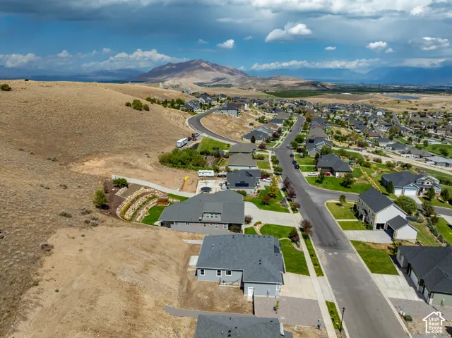 Residential development with established homes and paved streets