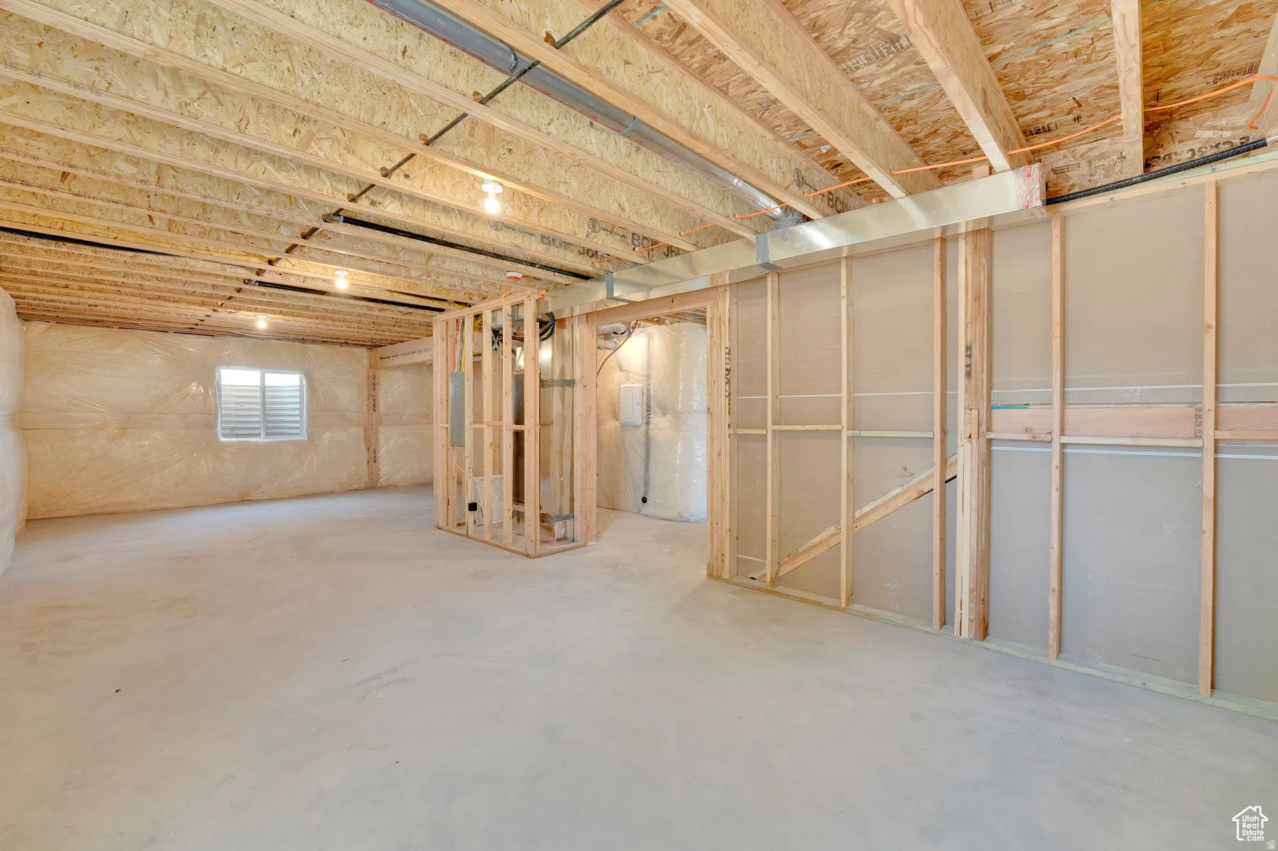 View of below grade area