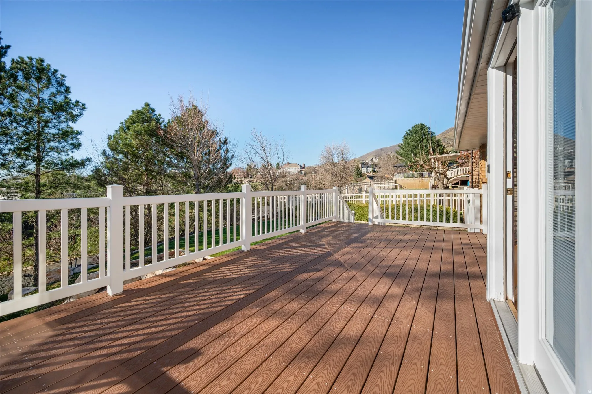 View of deck