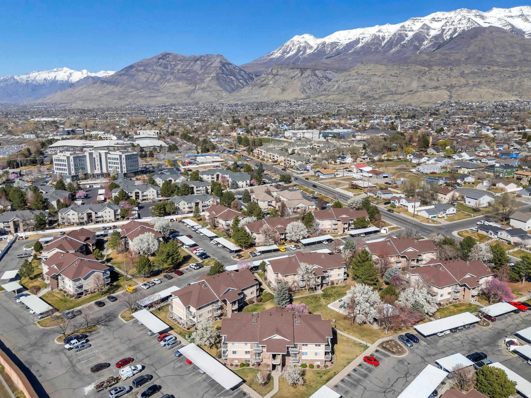Aerial view of mountains