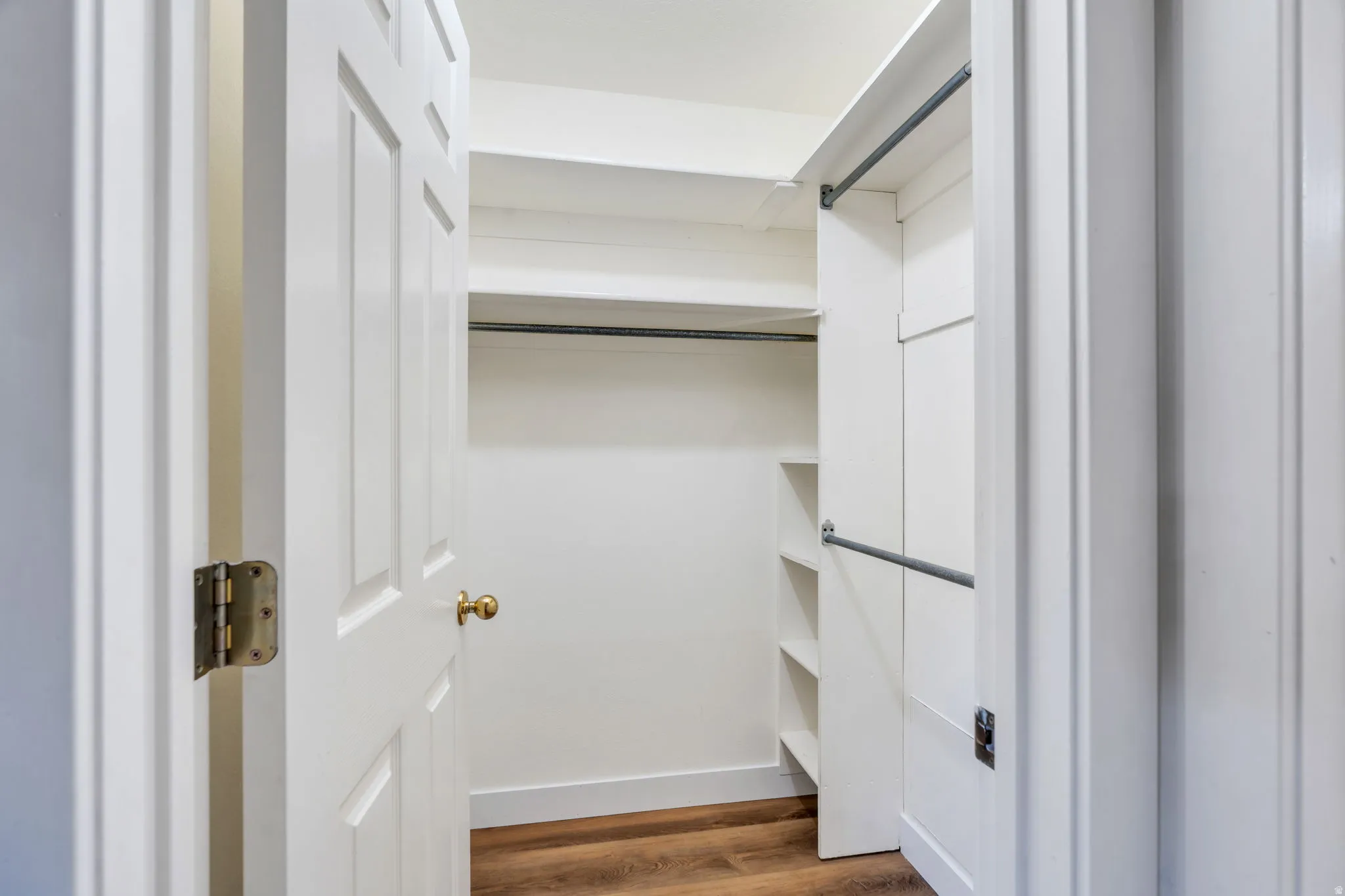 Walk in closet in master