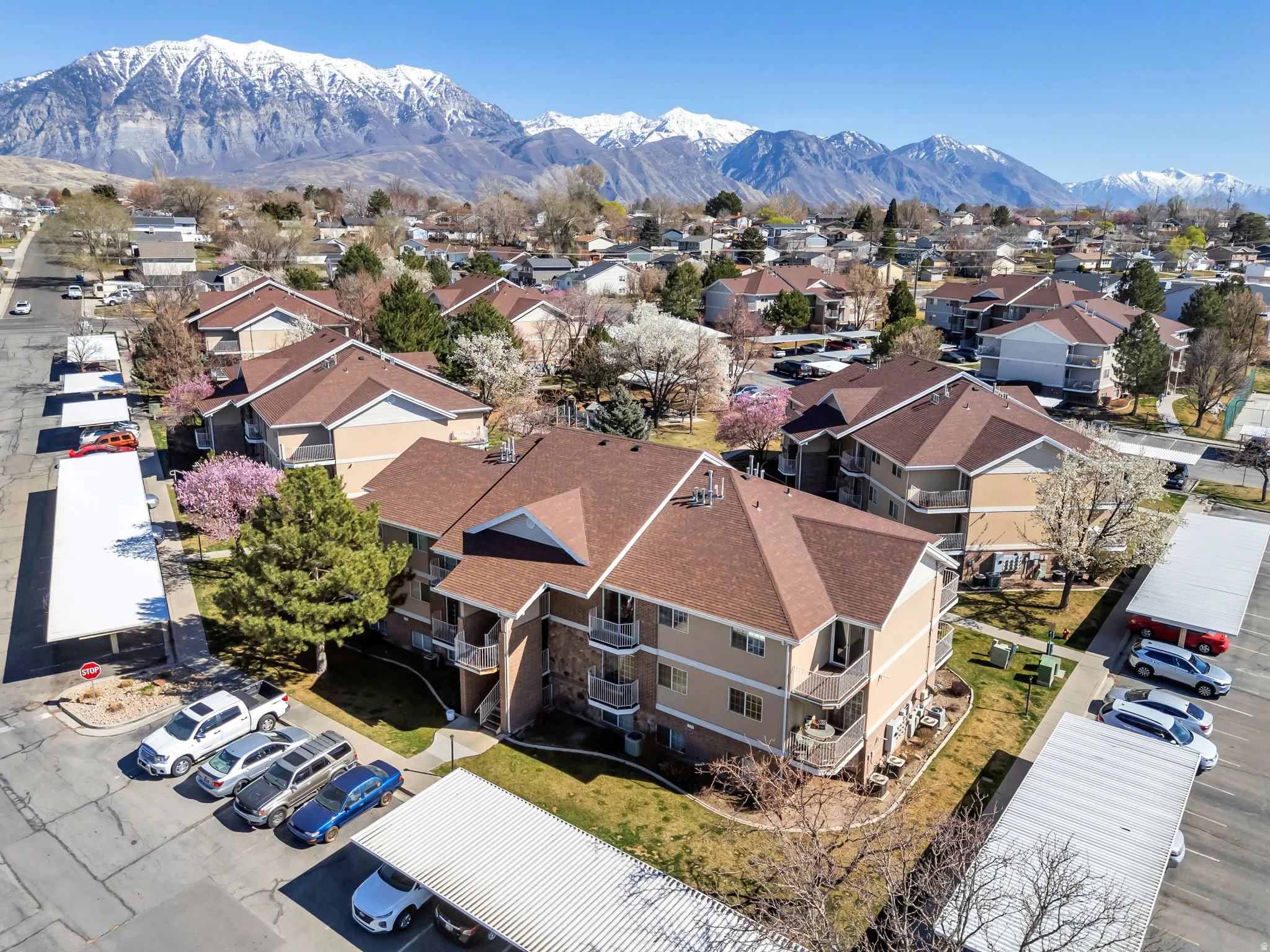 Bird's eye view of mountains