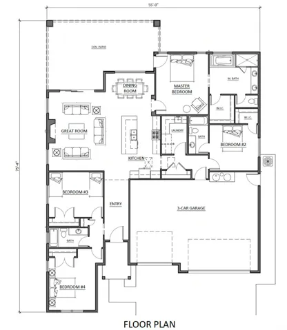 View of floor plan / room layout