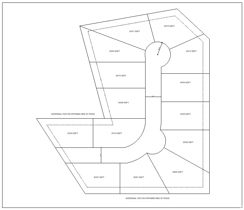 Map showing property parcels