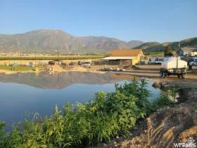 Water view with a mountainous background