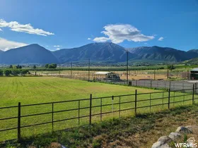 Mountain view featuring rural landscape and agricultural land
