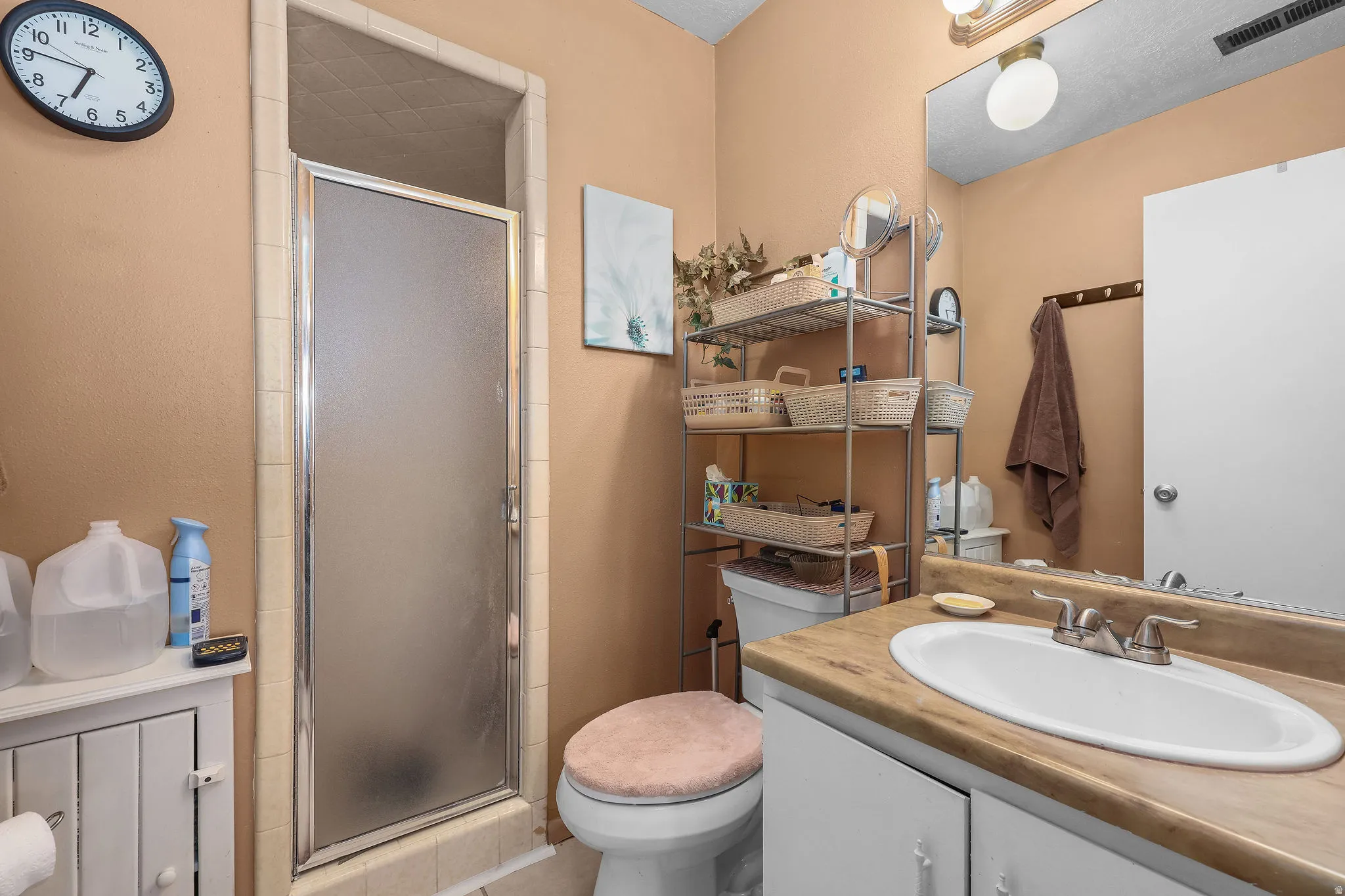 Primary Bathroom with shower.