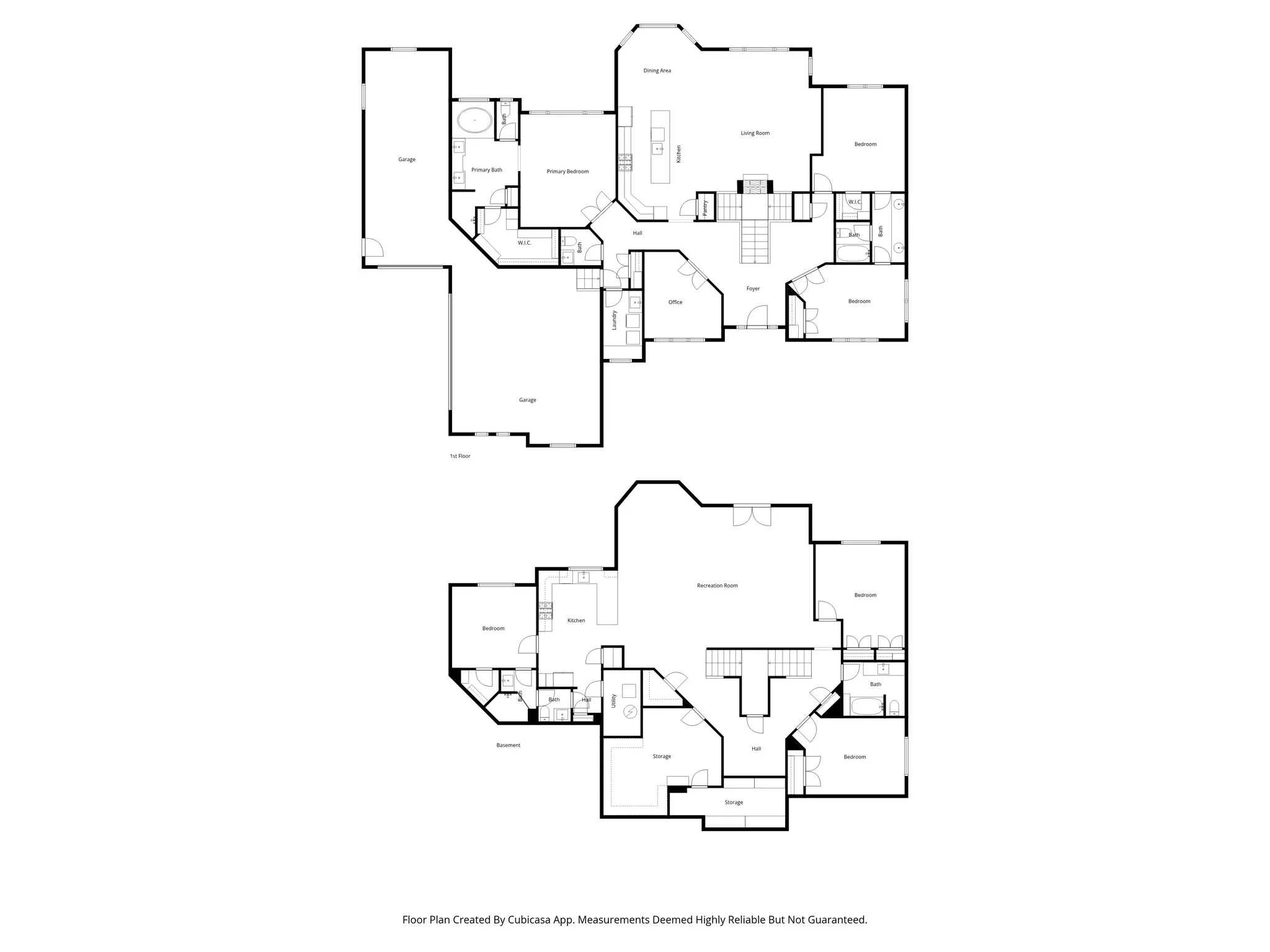 Floor plan main and lower
