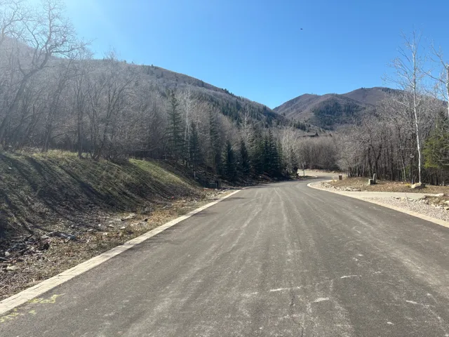 View of asphalt road with a mountain view