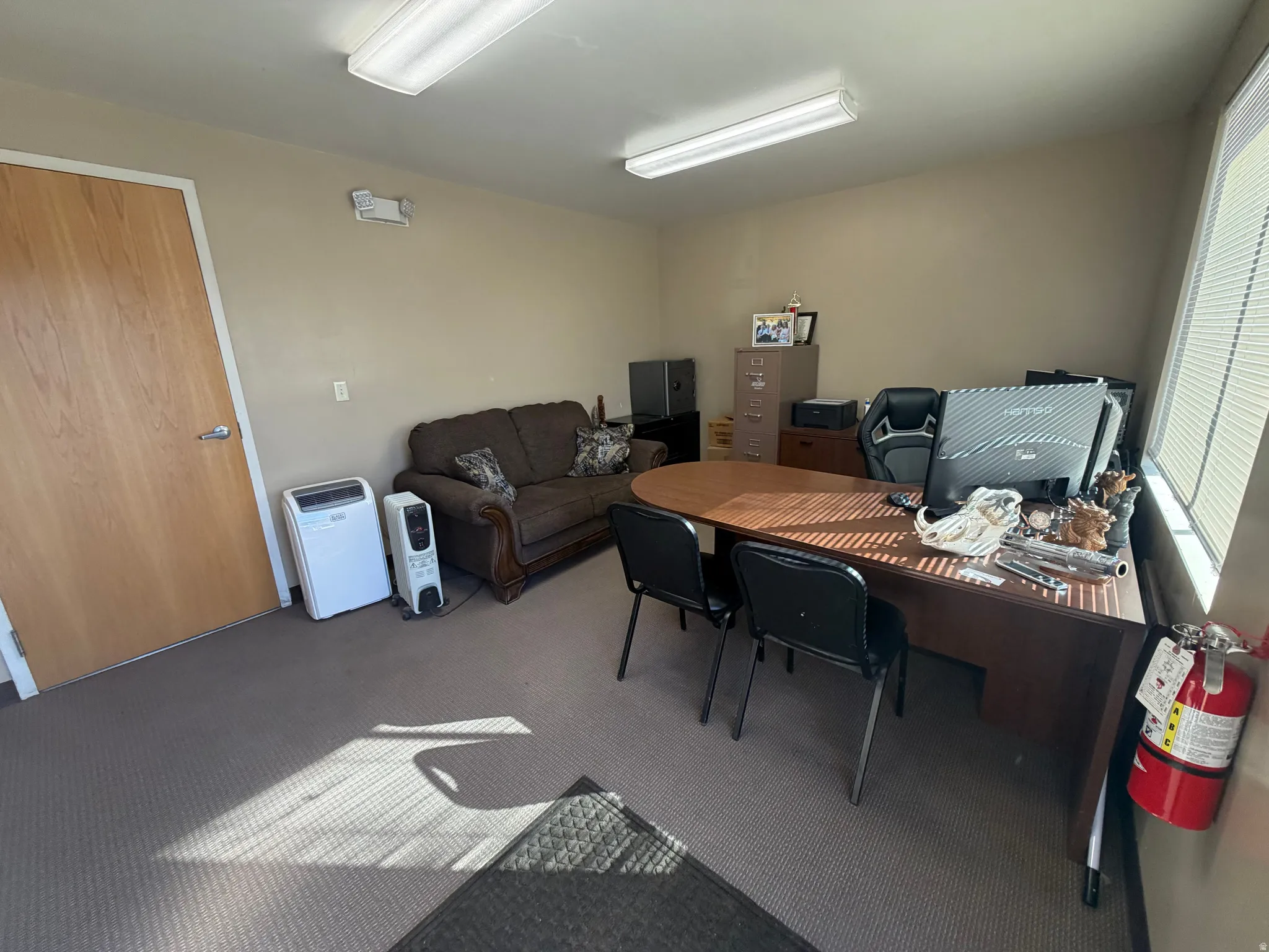 Office with carpet