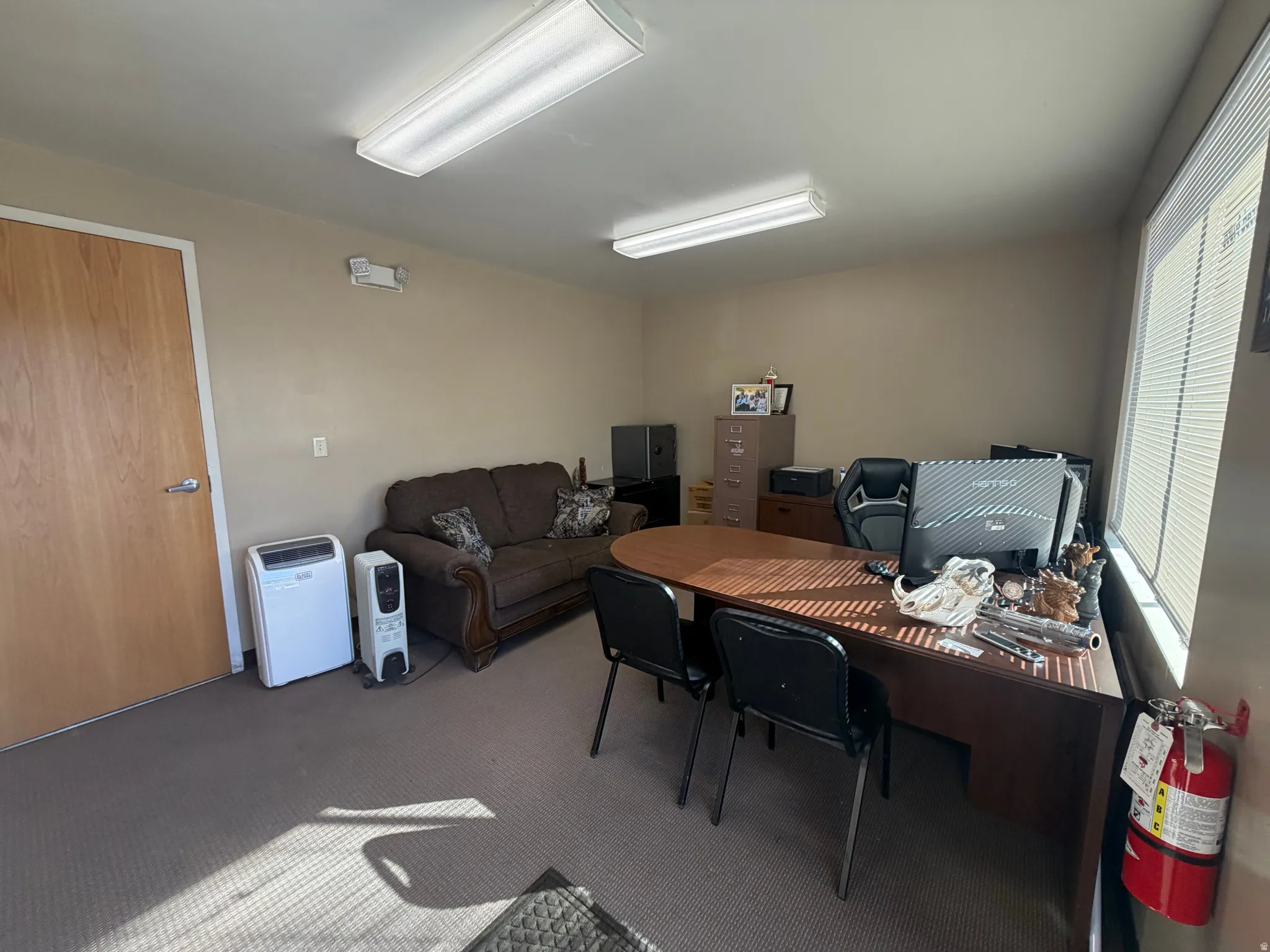 View of carpeted office