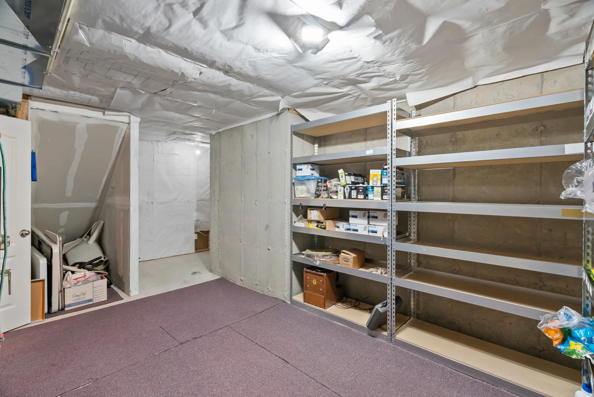 View of storage area