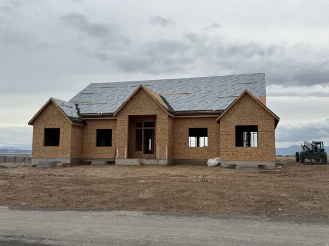 View of property in mid-construction