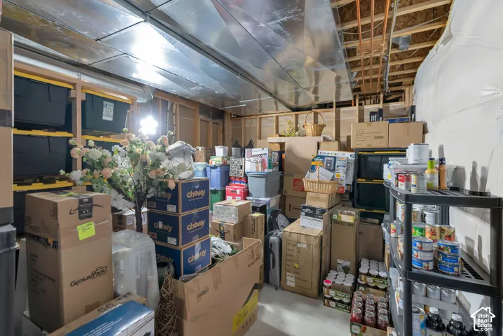 View of storage room