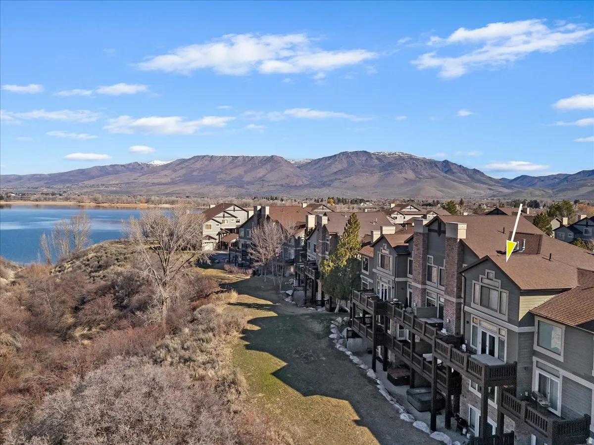 Stunning views of Pineview and Snowbasin from deck.