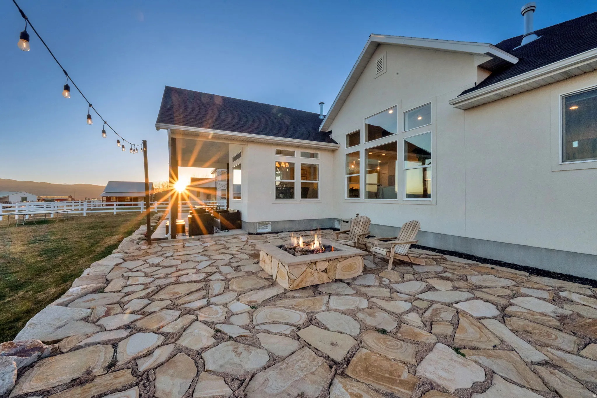 View of patio / terrace featuring an outdoor fire pit