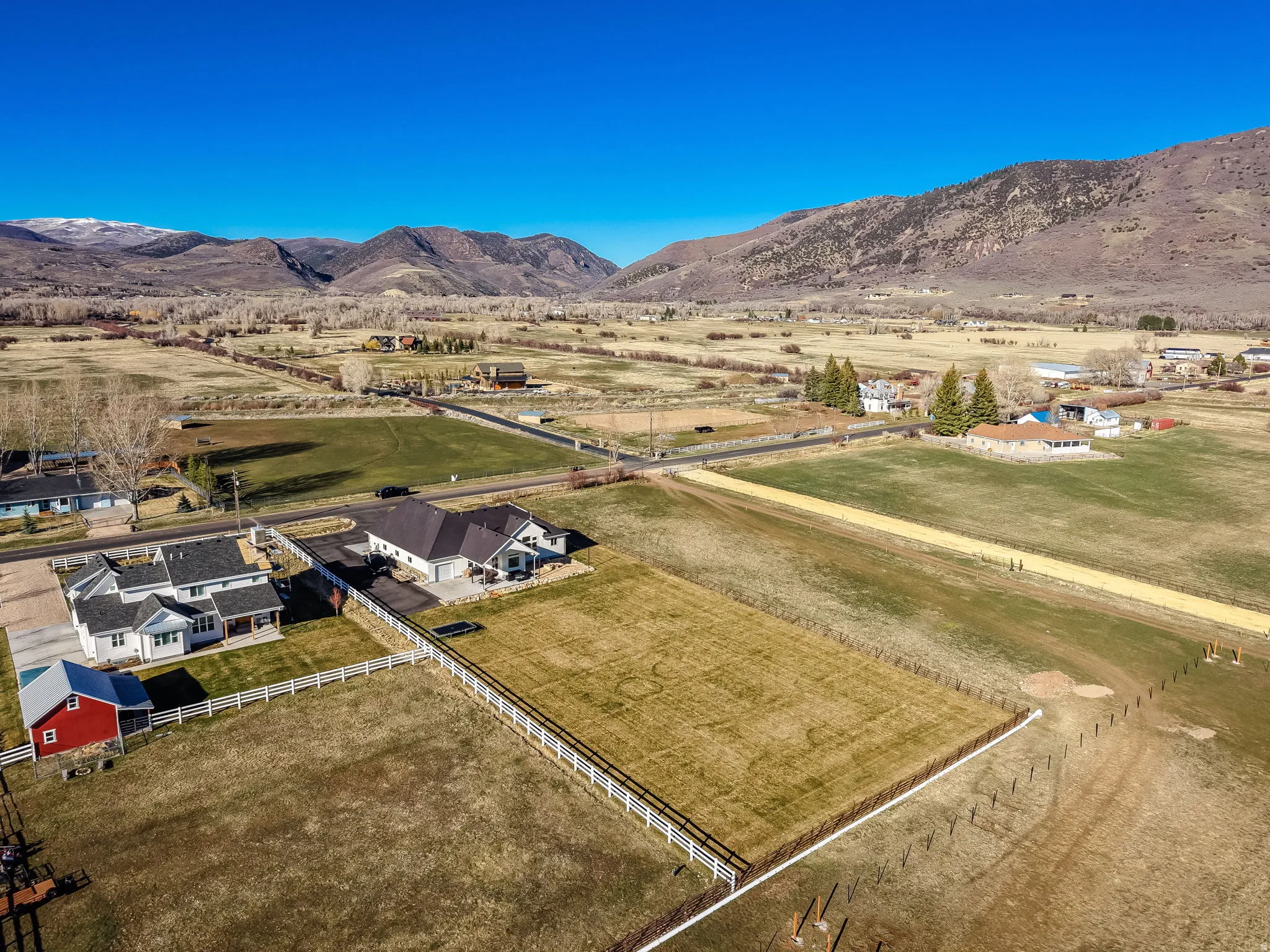 View of rural area with mountains