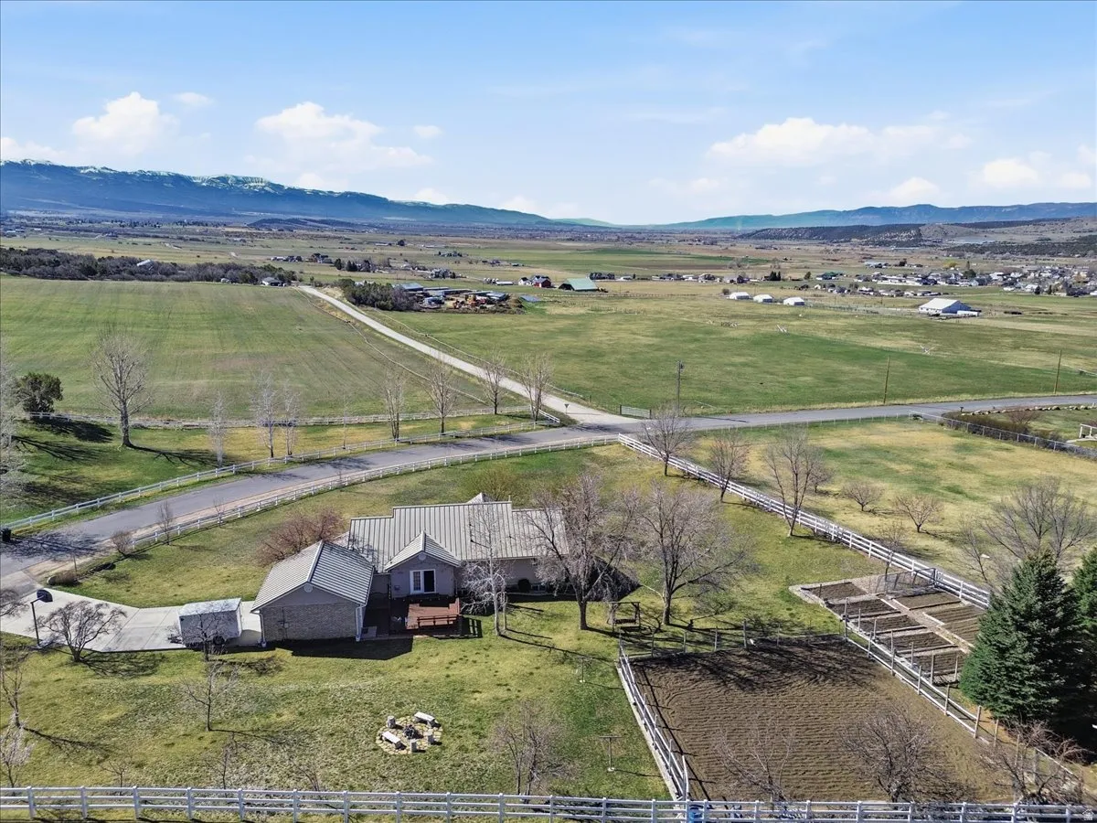 View of rural area with a mountain backdrop