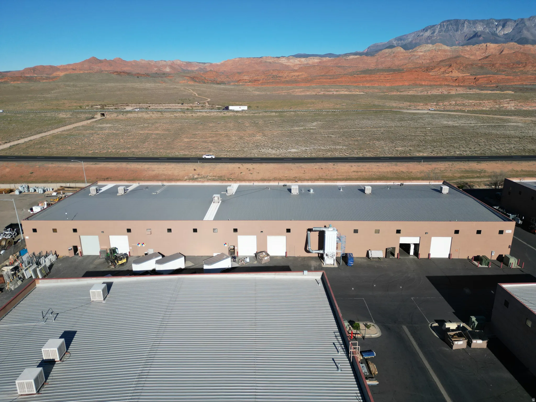Drone / aerial view of mountains