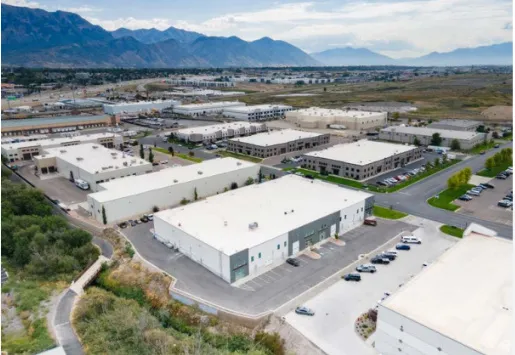 Bird's eye view of a mountain backdrop