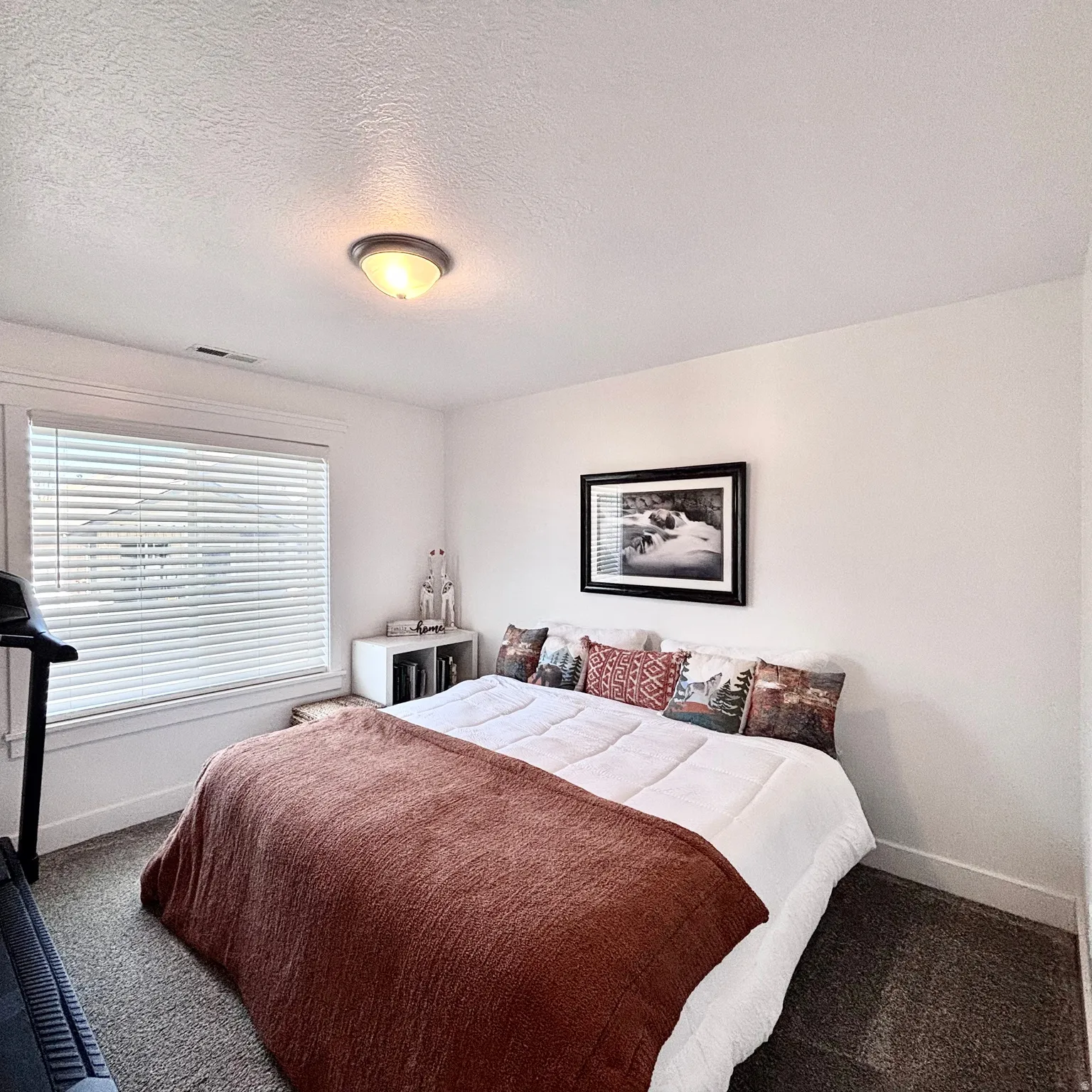 Bedroom 2, clean open and easily fits a king sized bed!