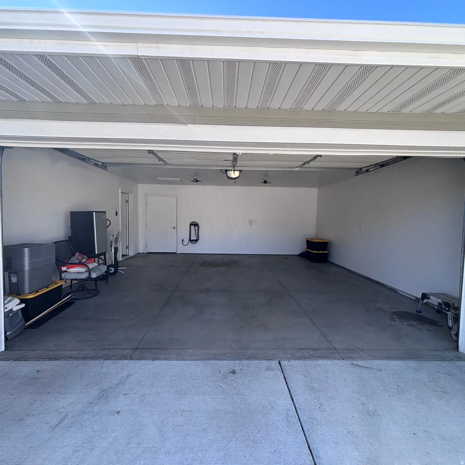 Spotless 2 car garage!