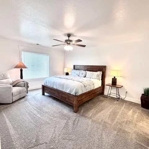 Expansive primary suite with private bath and walk-in closet—designed for comfort and functionality!