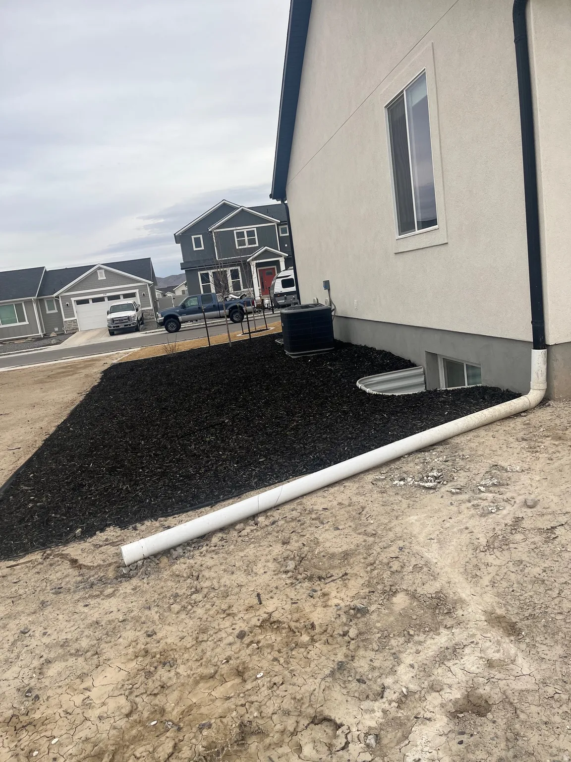 View of west side yard