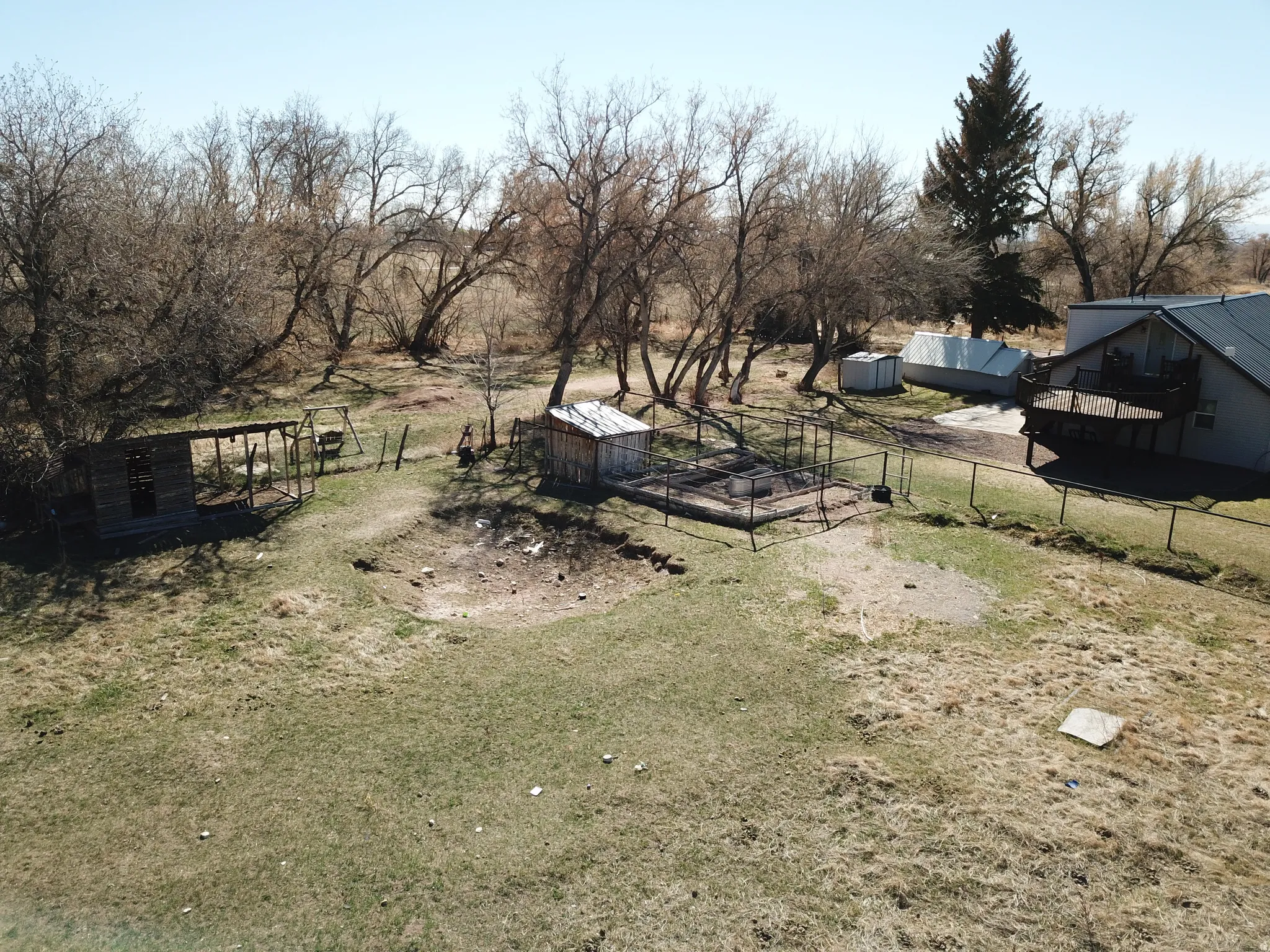 View of yard featuring an outbuilding and a rural view