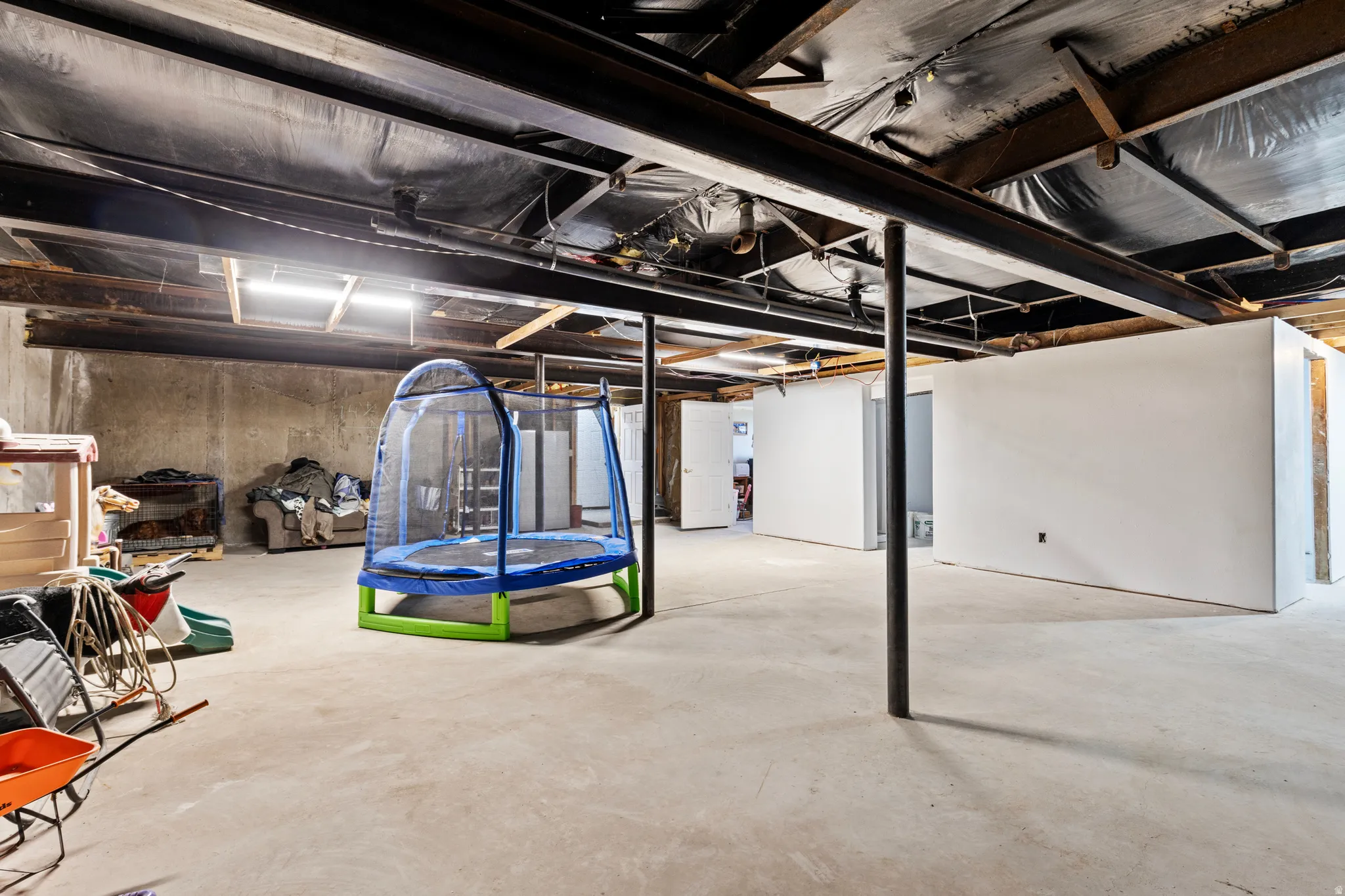 View of unfinished below grade area