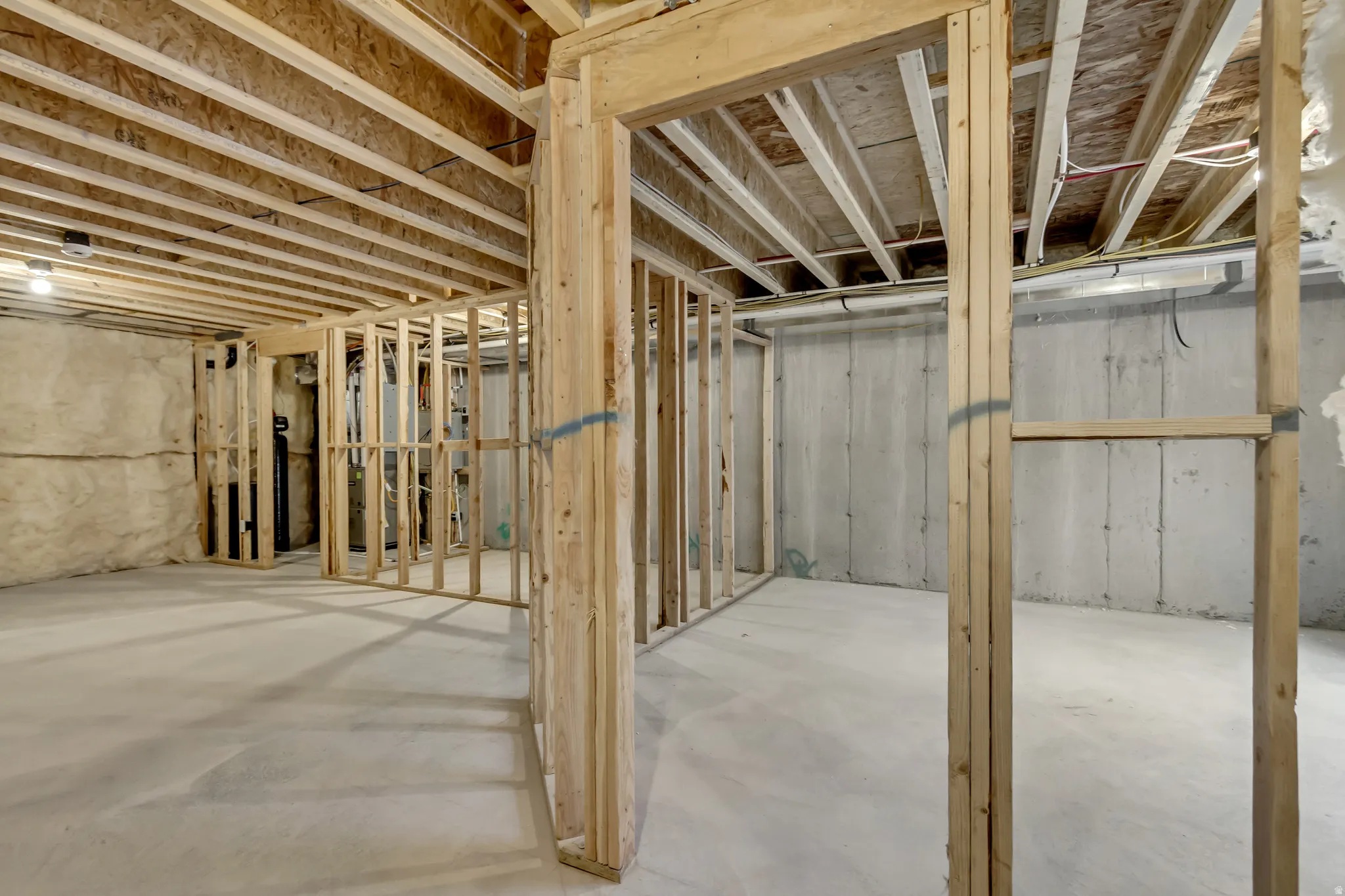 View of unfinished below grade area