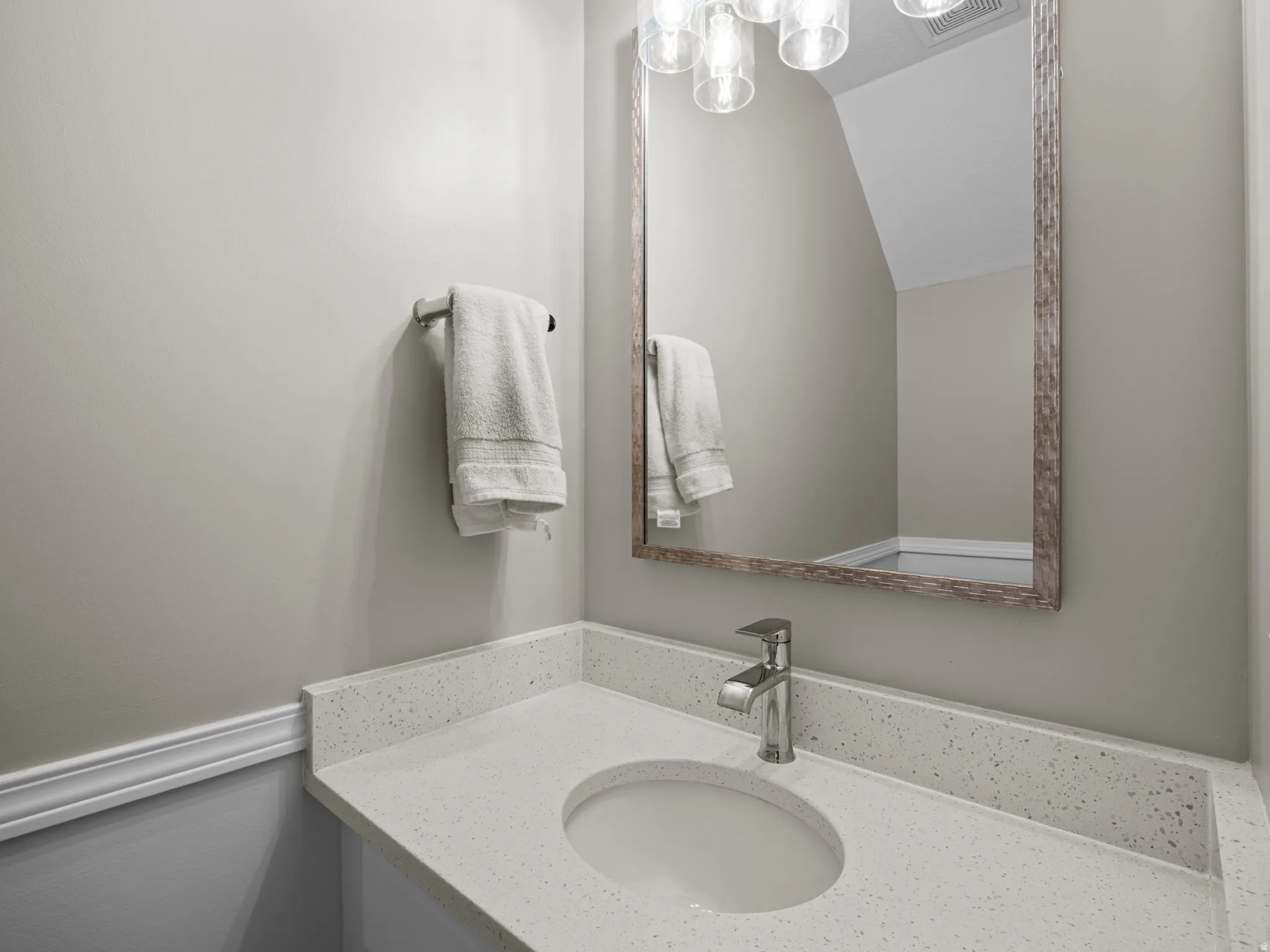 Bathroom featuring vanity