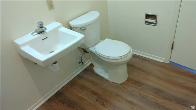 Half bath with laundry room