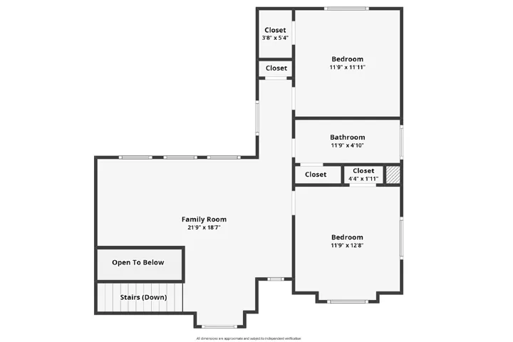 View of room layout