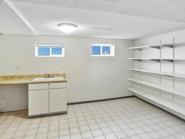 Storage and Laundry room with a wash basin.