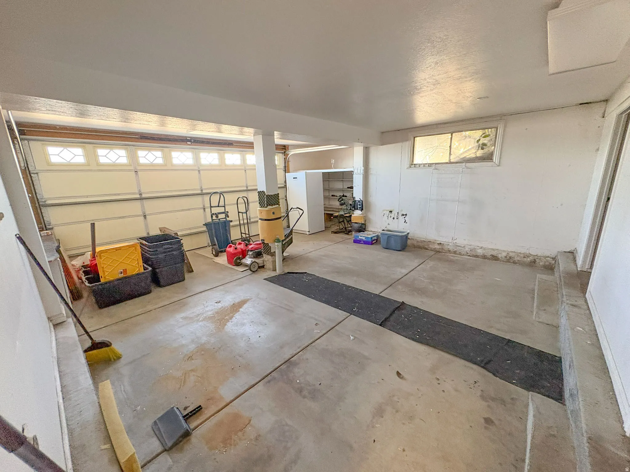 Attached garage interior space