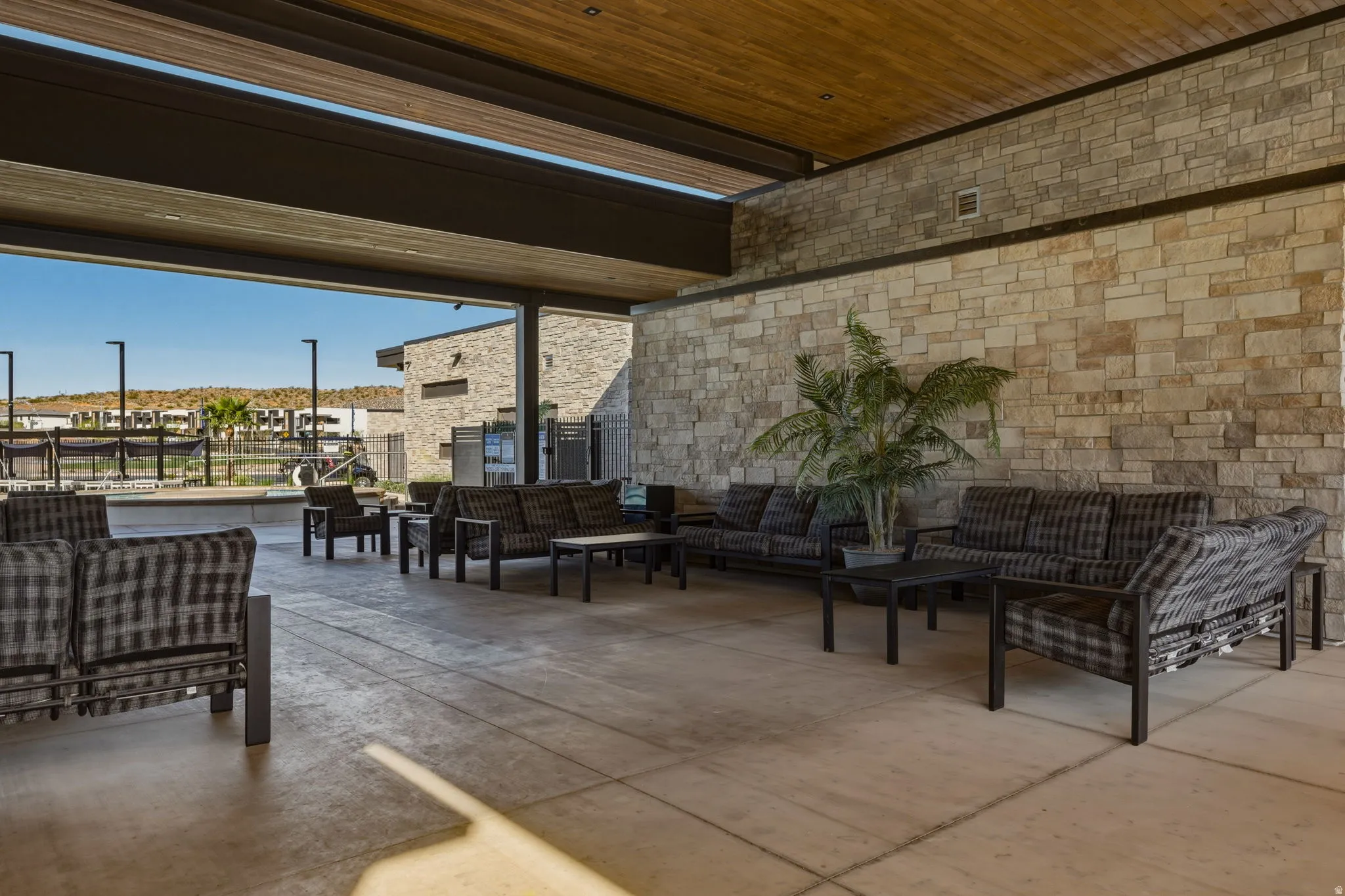 View of patio / terrace with an outdoor hangout area