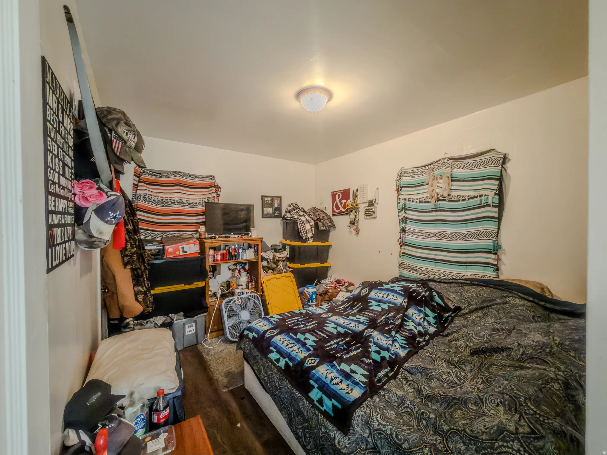 Bedroom featuring dark wood finished floors