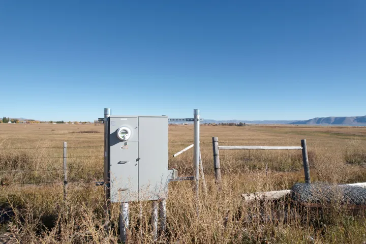 Exterior view of electric meter