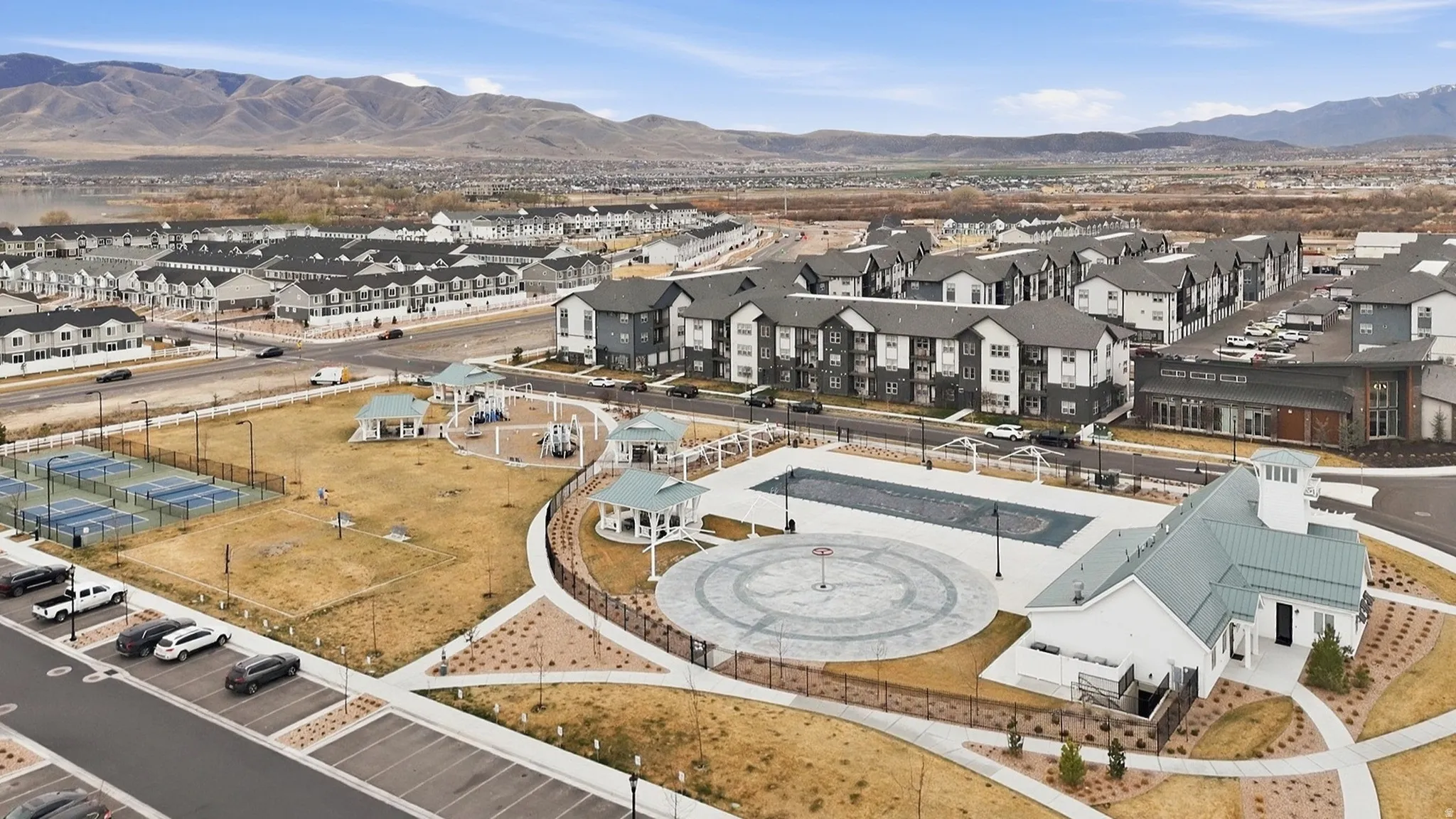 Clubhouse and pool area