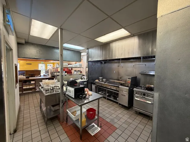 Kitchen featuring a paneled ceiling