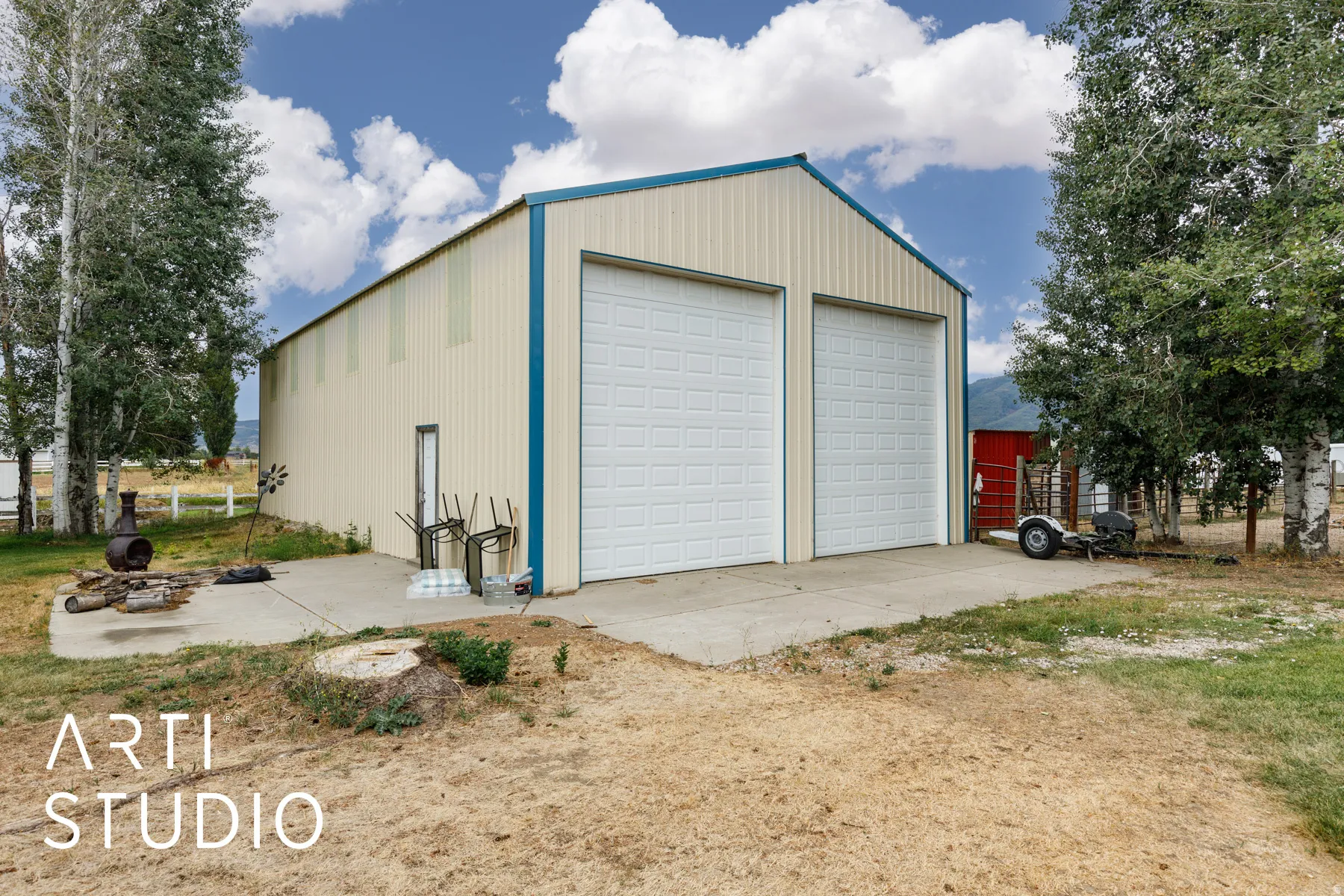View of detached garage - 30' x 60'