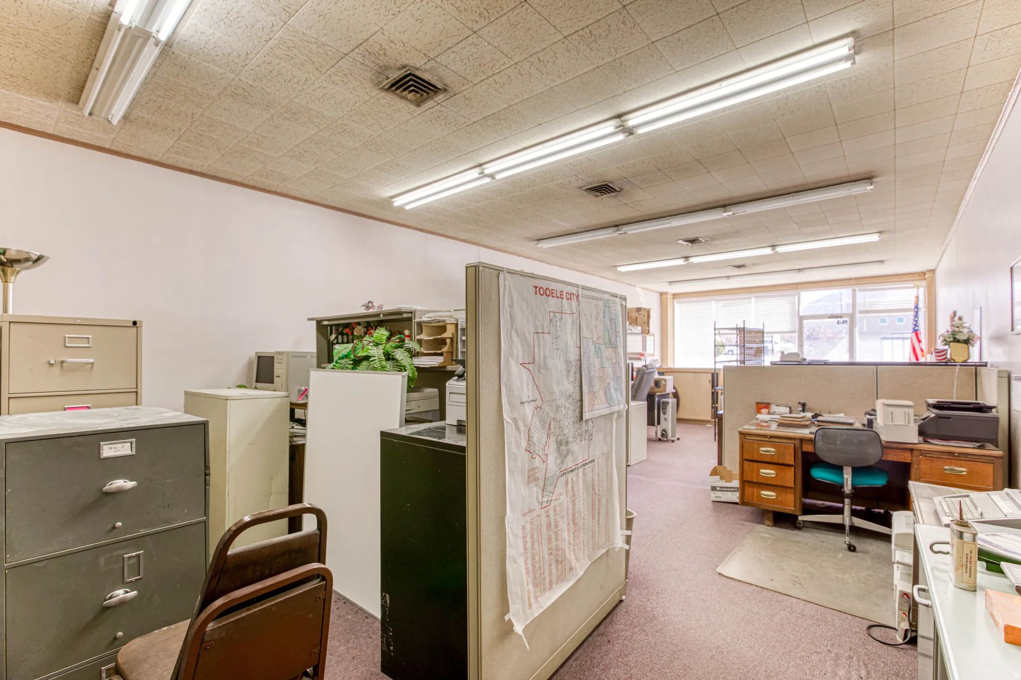 Office with crown molding